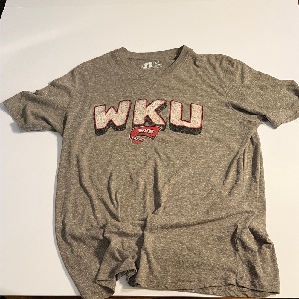 Russell Athletic Gray WKU Short Sleeve Tee